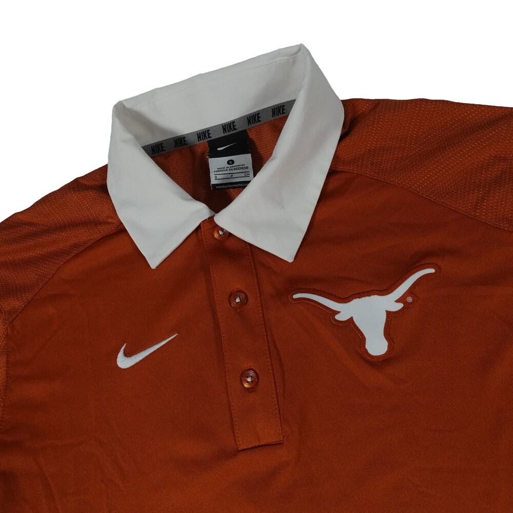 Texas Longhorn NCAA Nike Vintage Performance Golf Polo Shirt Men's Small